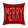 Festive Red Christmas Pillow Covers, Snowflake Christmas Ball Print Party Decoration Cushions For Holiday Home Celebration