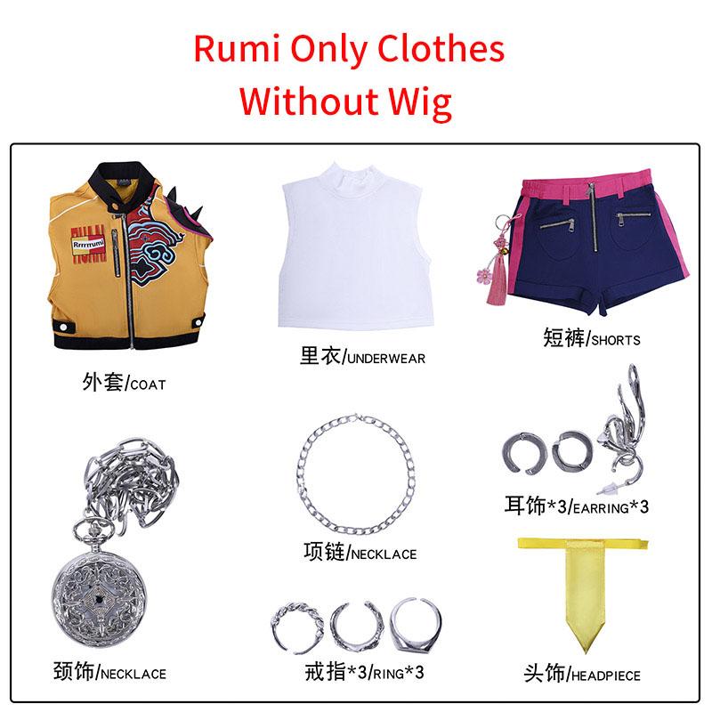 Costum Cosplay Zoey Mira Rumi Perucă Vânători de Demoni Joc de Rol Adult Copii KPop Petrecere Ținute Carnaval Costume Comic Con Halloween