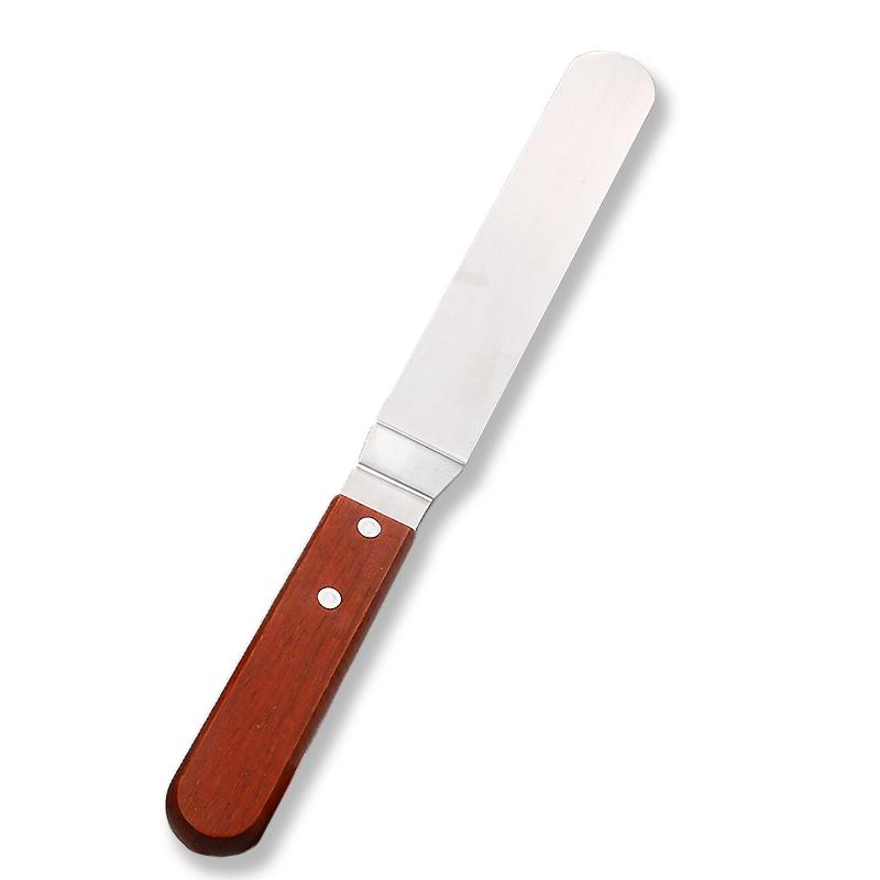 

4/6/8/10/12Inch Stainless Steel With Wood Handle Cake Spatula Butter Cream Icing Frosting Kitchen Knife DIY Cake Tools 4 inch