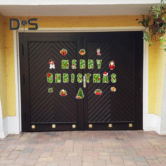 1 Set Christmas Tree Fridge Magnet Waterproof PVC 3D Merry Christmas Refrigerator Magnet Home Kitchen Fridge Locker Car Body Decoration Sticker