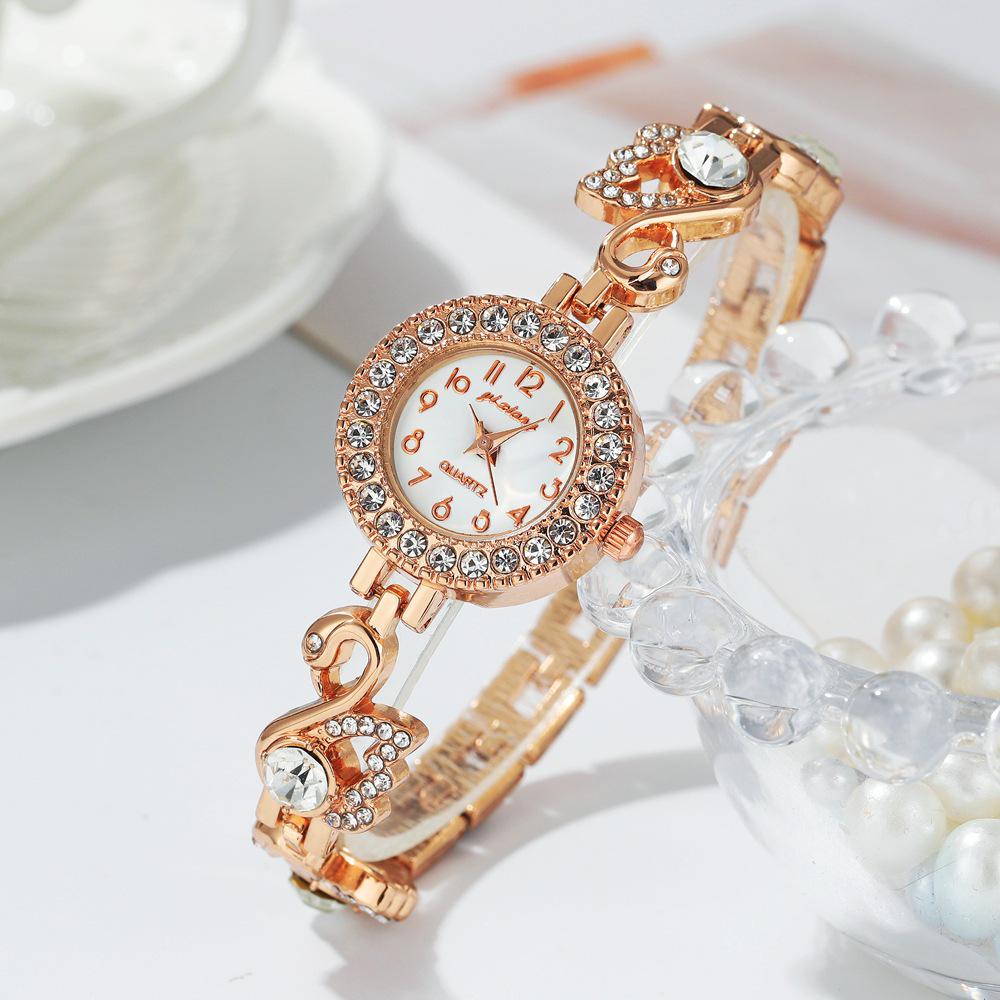 Luxury Rhinestone Swan Women's Quartz Wristwatch