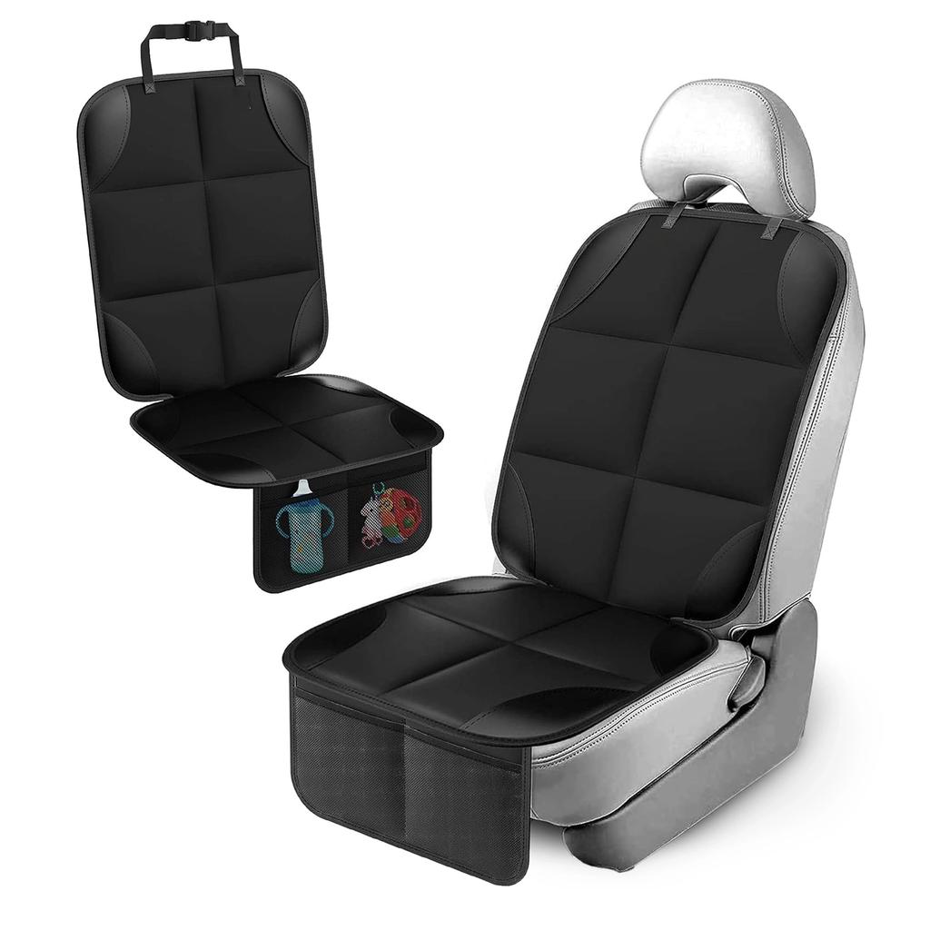 Protective Mat For Single Seat Alogy Seatshield™ Pad Under Child Car Seat Car Protector Black