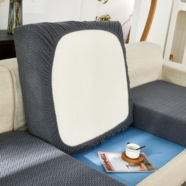 New Wear -Resistant Universal Sofa Cover ,Stretch Couch Cushion Pad Slipcover Sets Replacement ,Anti -Slip L Shape Living Sofa Covers