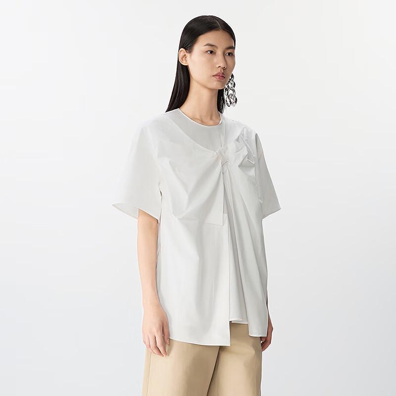 JNBY 2025 Summer Loose Crew Neck Short Sleeve Shirt