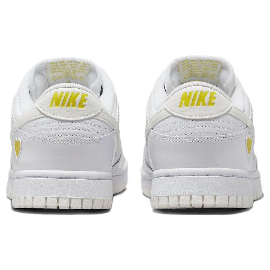 Nike Dunk Low Valentines Day - Yellow Heart Women Sneakers White Sail Opti-Yellow FD0803-100