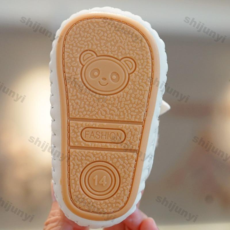 Baby Shoes 2025 Winter Soft Bottom Anti Slip Winter Plush Warm Comfortable Bow Children Shoe 0-1 Year Old Walking Shoes Princess