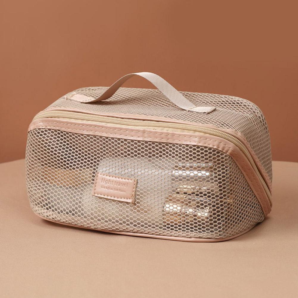 Transparent Mesh Women's Cosmetic Bag