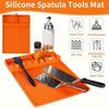 Grill Mat with Side Shelf - Large, Non-Electric BBQ Caddy & Utensil Holder for Outdoor Grilling and Kitchen Counter, Grill Pad