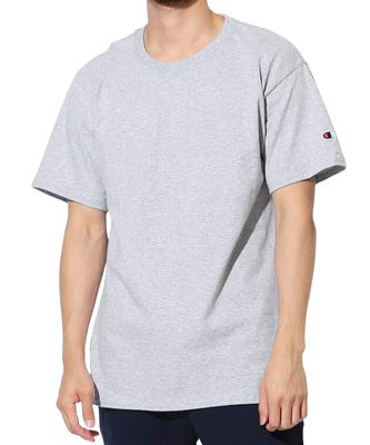 Champion Authentic Basic Short Solid Gray T-Shirt, Herren, Ärmel, Baumwolle, Farbe, XXL,