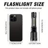 High Power LED Flashlight Powerful TYPE-C Rechargeable COB Flashlight With Side Light Torch For Outdoor Camping Hiking