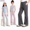 Girls' 2026 Summer Sun Protection Micro-Flare Pants - Stylish, Cool, and Casual for Middle & Big Kids