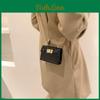 Street Fashion Pu Material Small Square Bag With Chain Strap For Women