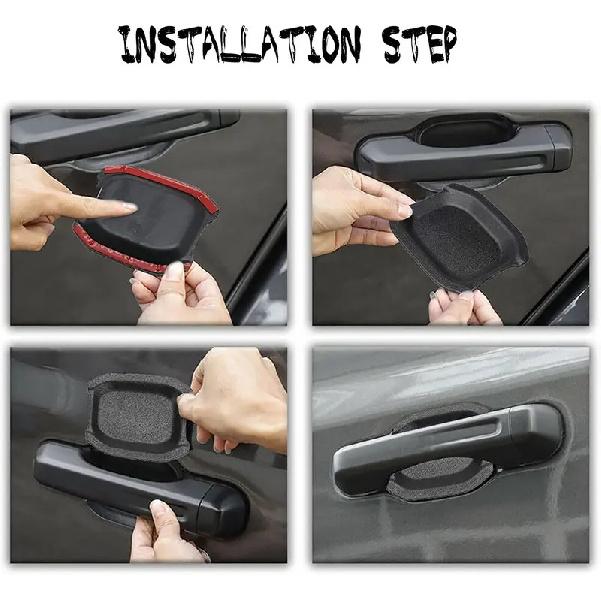 5PCS Door Handle Bowl Exterior Trim For  Jeep Wrangler JL 2018-2024+ Recess Guard Trim Cover Decor Kit