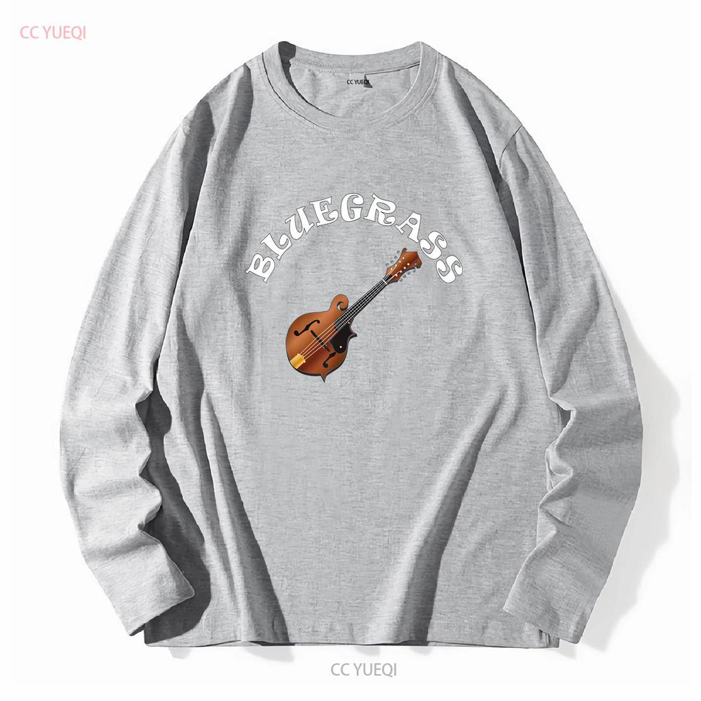 Bluegrass Mandolin T Shirt long or short sleeves vintage Washed Stretched homme fashion Top For Everyday Wear graphic