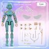 3D Printed Mannequin Dummy Magical Beauty Girl Action Figure  Multi-Jointed Movable Shapeshift Robot Ornament  For Kids Adult