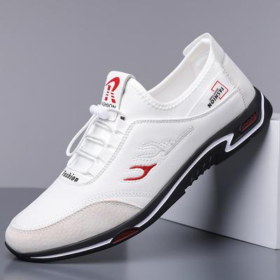 Új Férfi Cipők Bőr Alkalmi Cipők Könnyű Szabadidős Sportcipők Utcai Hűvös Bebújós Sneaker Nagy Méret