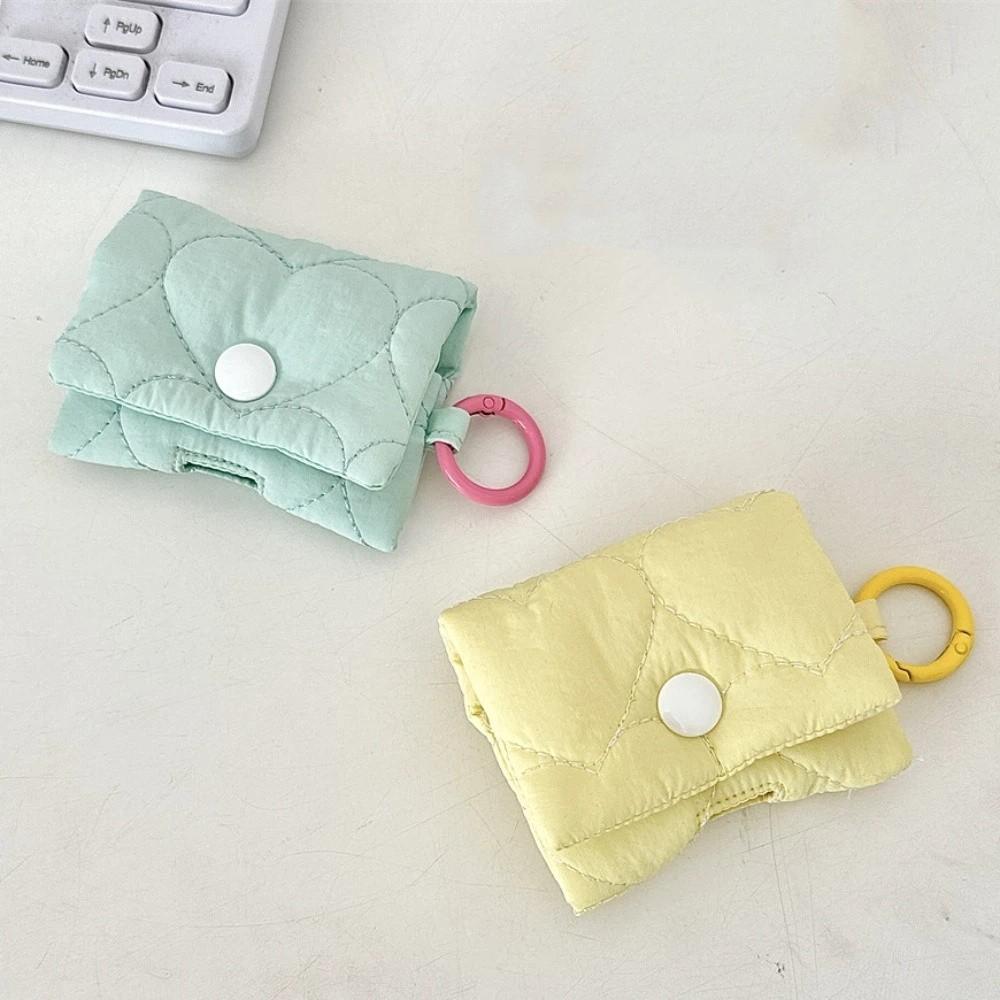 Balletcore Heart Earphone Bag Korean Style Bluetooth Headset Earphone Case  Gifts