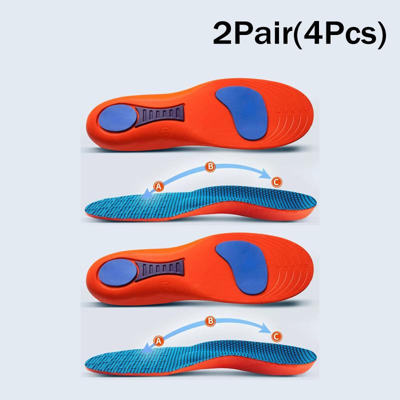 Sport Orthopedic Insole Running High Jump Shoe Insole Arch Support Plantar Fasciitis Men Women Shock Absorbing Non Slip Shoe Pad