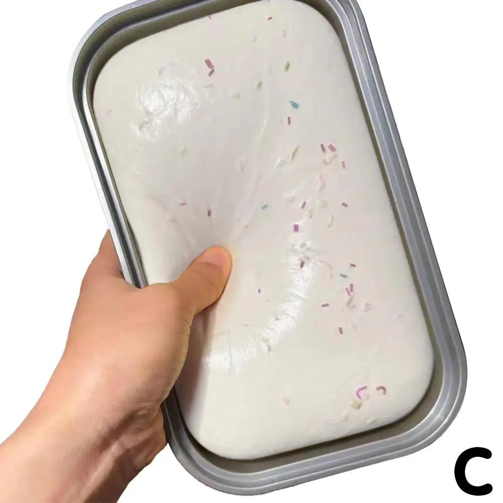 

Solid Slime Soft Toy Slow Rise Sticky Rebound Box Cake Butter Ice Anti Toy Cream Cheese Stress Bread Simulation L5y4