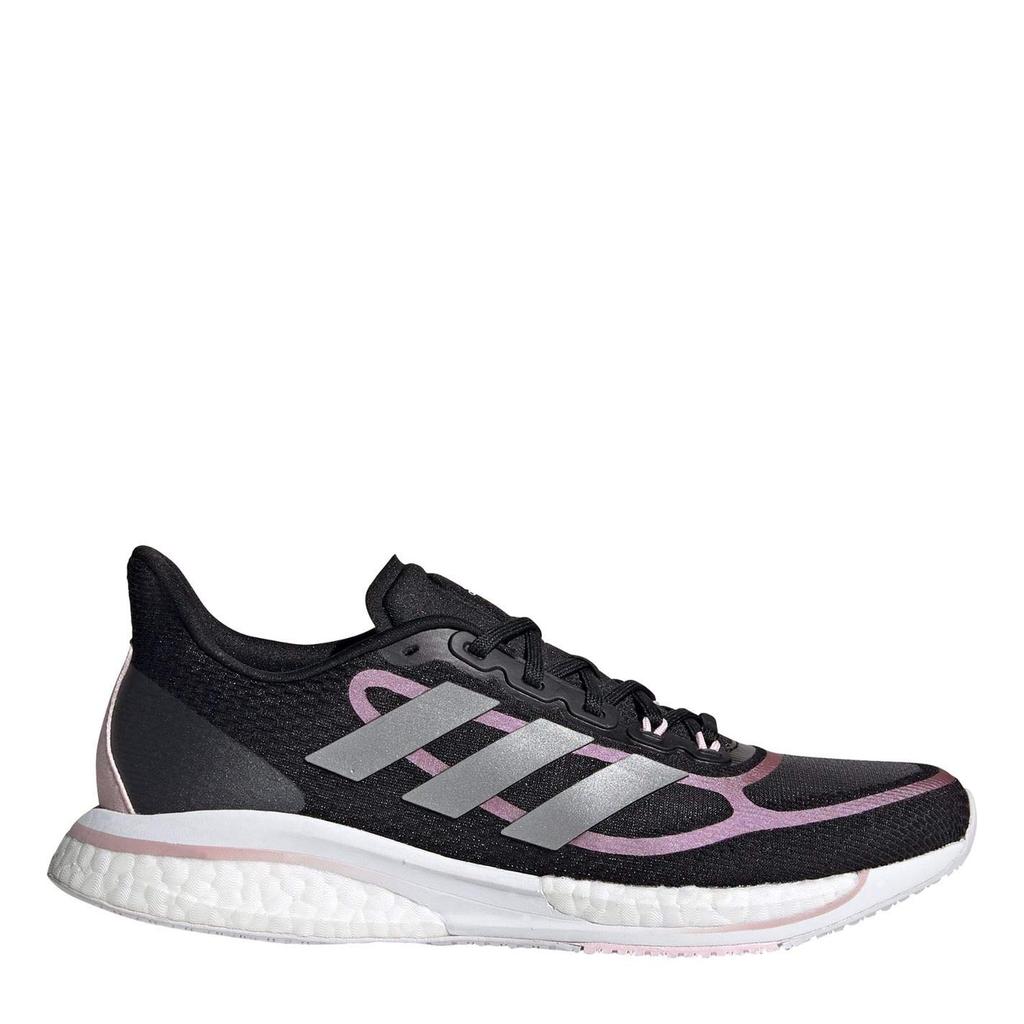 Laufschuhe LAF48 21 Modell Core Metallic cm [Adidas] Supernova+ Frühjahr/Sommer Damen Schwarz/Silber Metallic/Pink (FX6698) 25,0
