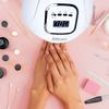 Retoo X5 MAX 80W UV LED Nail Lamp with 45 Dual Light Source Beads, Motion Sensor & LCD Display, Detachable Base, Timer, White