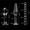 Erotic Pyrex Glass Dildo Anal Bead Butt Plug For Fetish Bdsm Bondage Couples Flirting Adults Games Sex Toys For Women Men Gay
