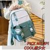 Schoolbag Contrasting Color Cute Schoolbag Female Primary and Secondary School Students Junior High School Students High Value Double Shoulder