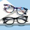 Vintage Flower Printing Reading Glasses Cat Eye Design Far-sighted Eyewear Chic Women Men Prescription Presbyopia Eyeglasses