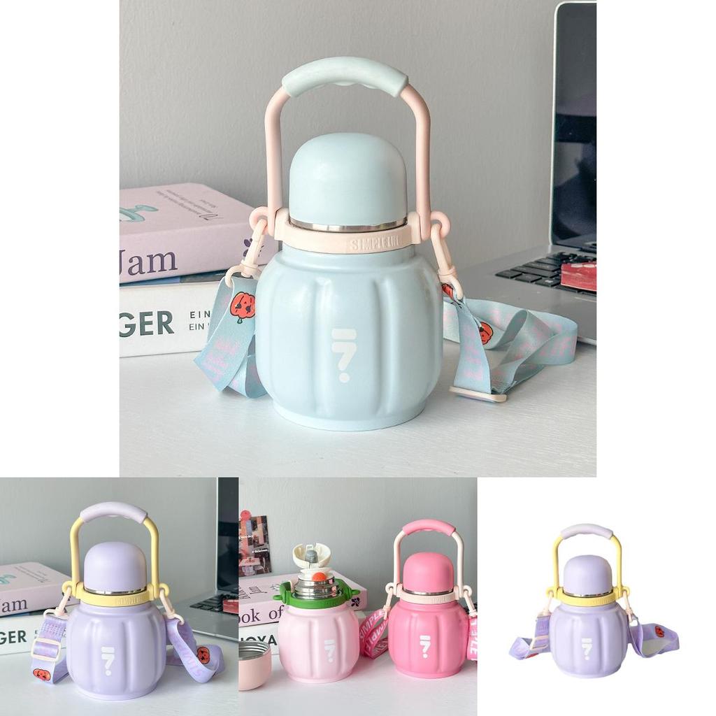 Pumpkin Vacuum Insulated Steel Water Bottle With Drop Resistance For Daily Commute And Outdoors