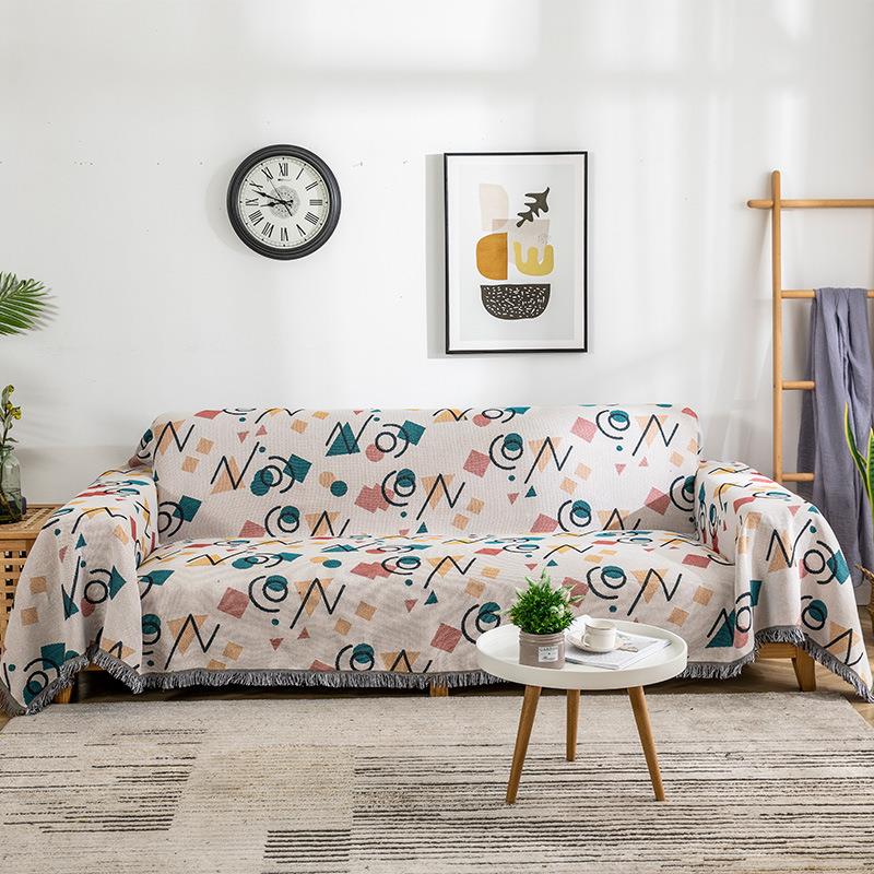 Boho Floral Bed and Sofa Blankets Summer Cover Aesthetic Soft Cotton Bedspread Living Room Decoration Deken