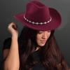 Unisex Western Denims Hat Wide Border Hat Polyester Outdoor Fashion Hat Fashion Accessory for Men and Women