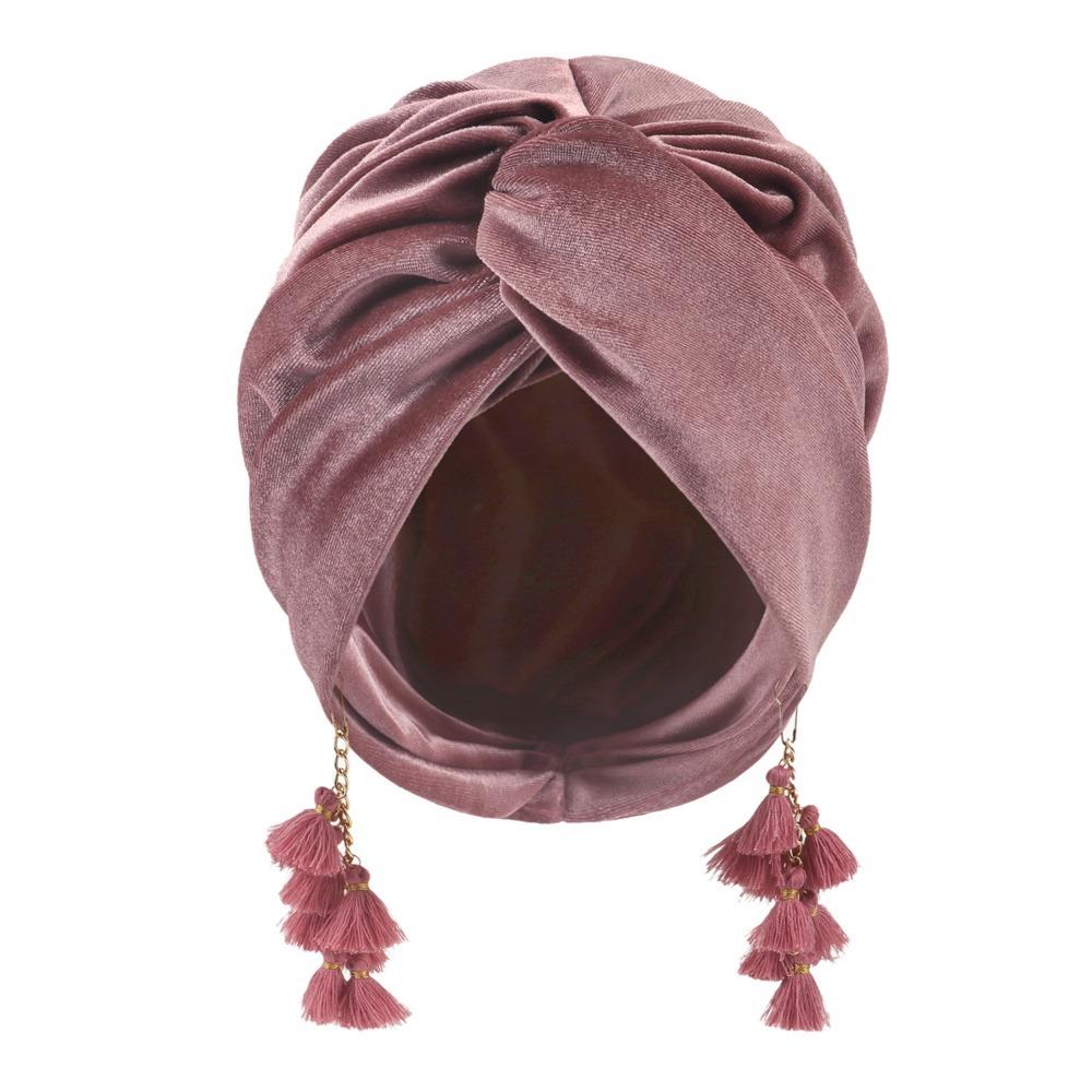 Tassel Crossed Pullover Hat Turban Cap Sunscreen Beach Hats Apparel Accessories Beanie Hat Spring