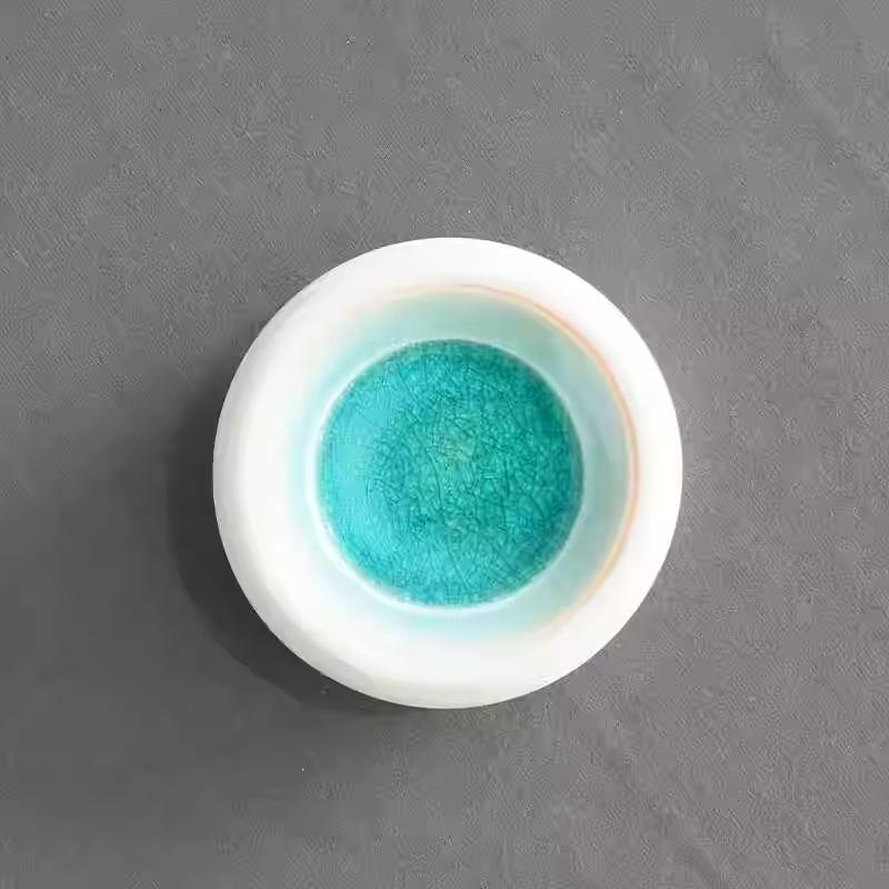 BRCeramics Molecular Gastronomy Tableware Appetizer Plate Sashimi Plate Restaurant Circular Insulation Ceramic Dessert PlatesEY