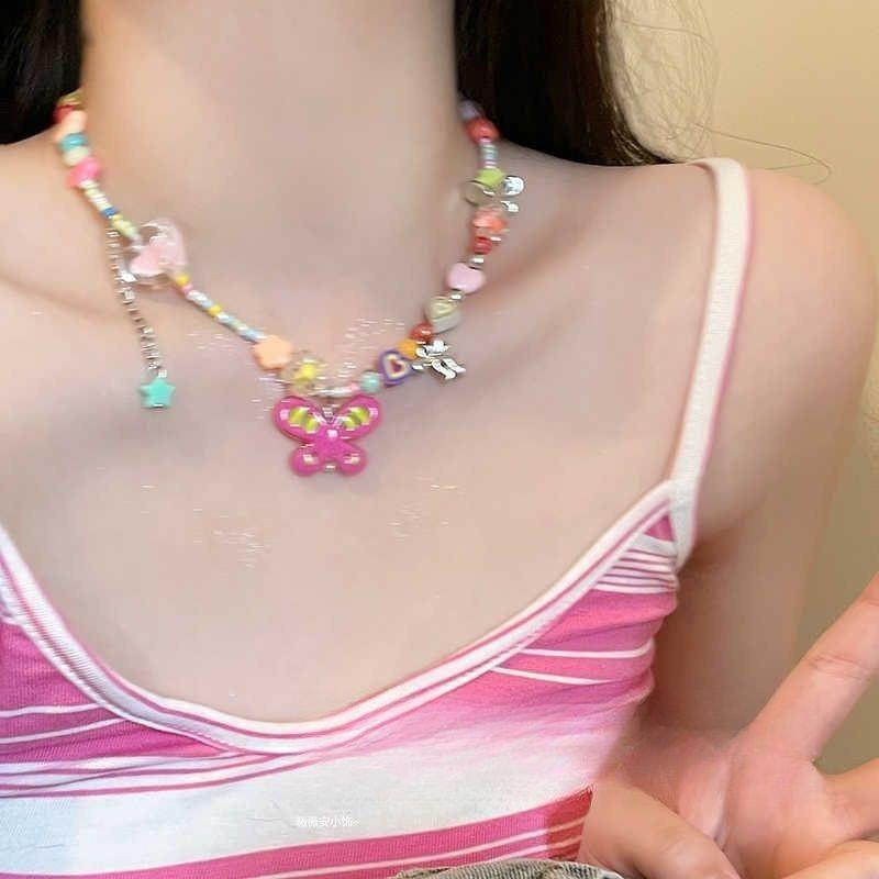 Light luxury elegant pearl water drop fringed rhinestone collarbone chain fashion temperament celebrity high sense necklace new trend