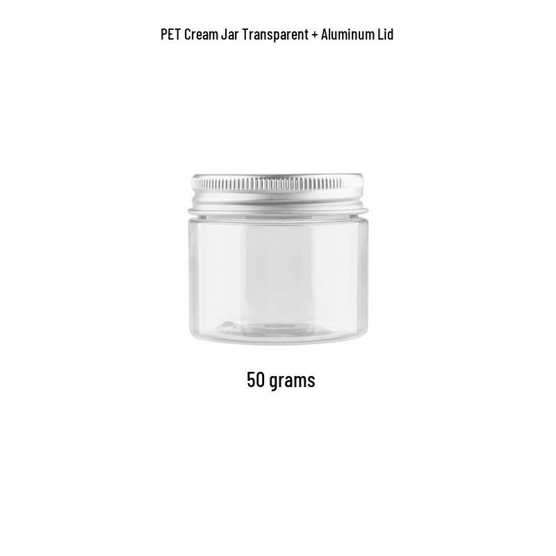 PET Transparent Wide-Mouth Cream Jar for Masks