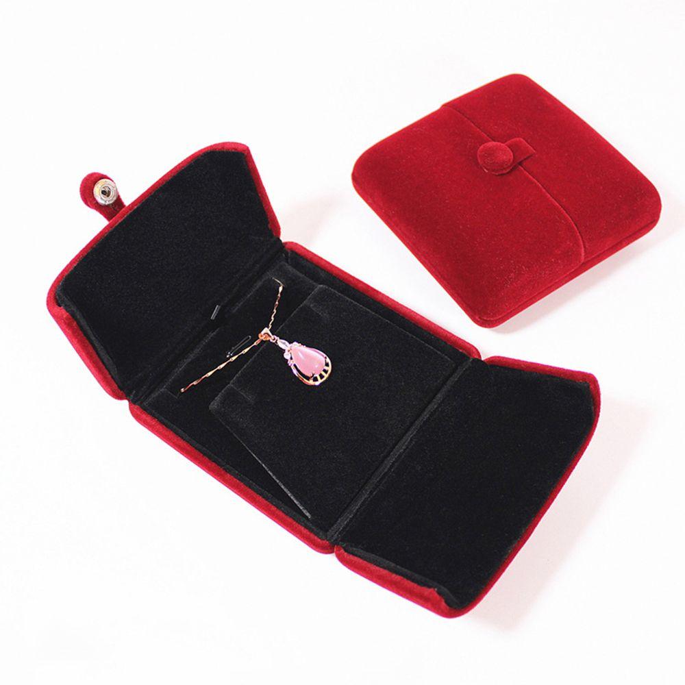 Rings Earrings Storage Box Bracelet Holder Case Double Open Jewelry Box Velvet Jewelry Box Gift Box
