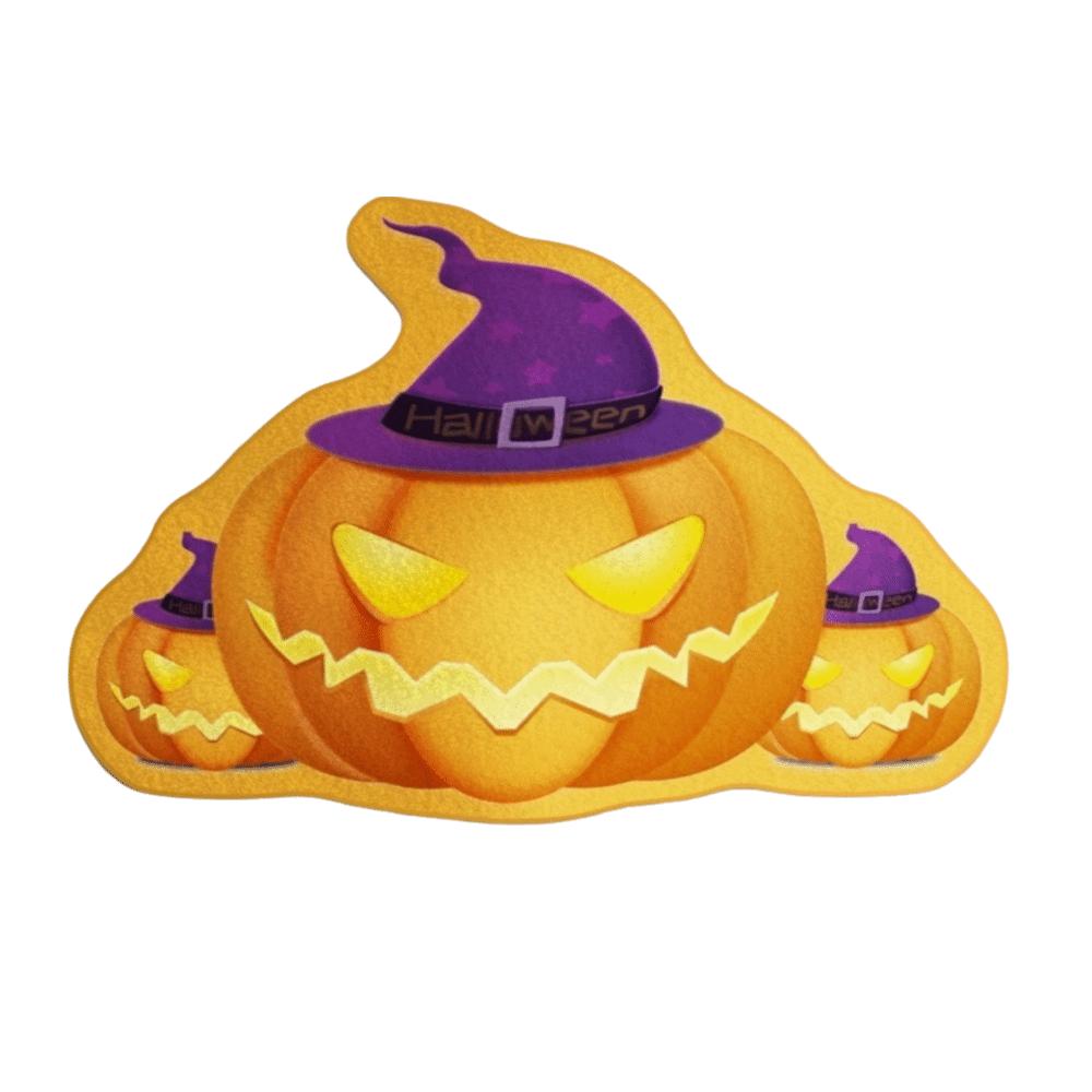 Non-slip Halloween Door Mat Crystal Velvet Fluffy Carpet Trendy Bathroom Mat  for Halloween