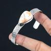 Crown Chakra Pear Scolecite Stone Anniversary New Bangle Jewelry Sterling Silver