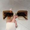 Oversized Square Sunglasses Women  New In Gradient Multi-color Outdoor Shades Trendy Luxury Brand Design Sun Glasses