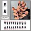 O2 Long Wearable Removable Nail Patches: Pointed Press-On False Nails for Nail Art