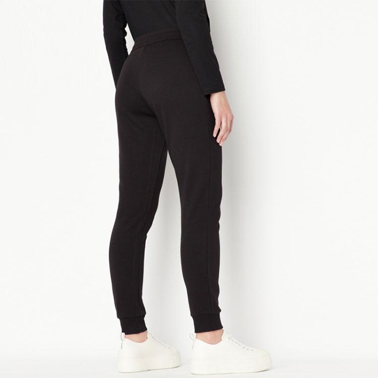 Armani Exchange SS23 Year Of The Rabbit Limited Edition SS23 Jade Rabbit Print Cuffed Casual Pants Women pants Black 3RYPAF-YJCMZ-1200