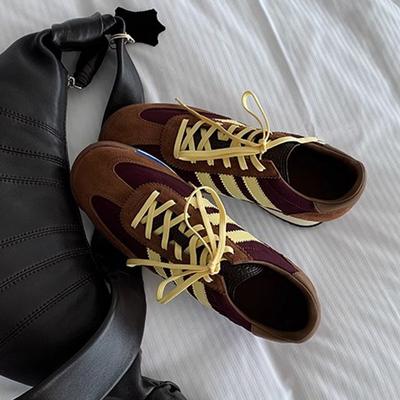 ~ Mattierte deutsche Trainingsschuhe Damen 2025 neue Plateau-Retro-Sport- und Freizeitschuhe Forrest Gump Board-Schuhe