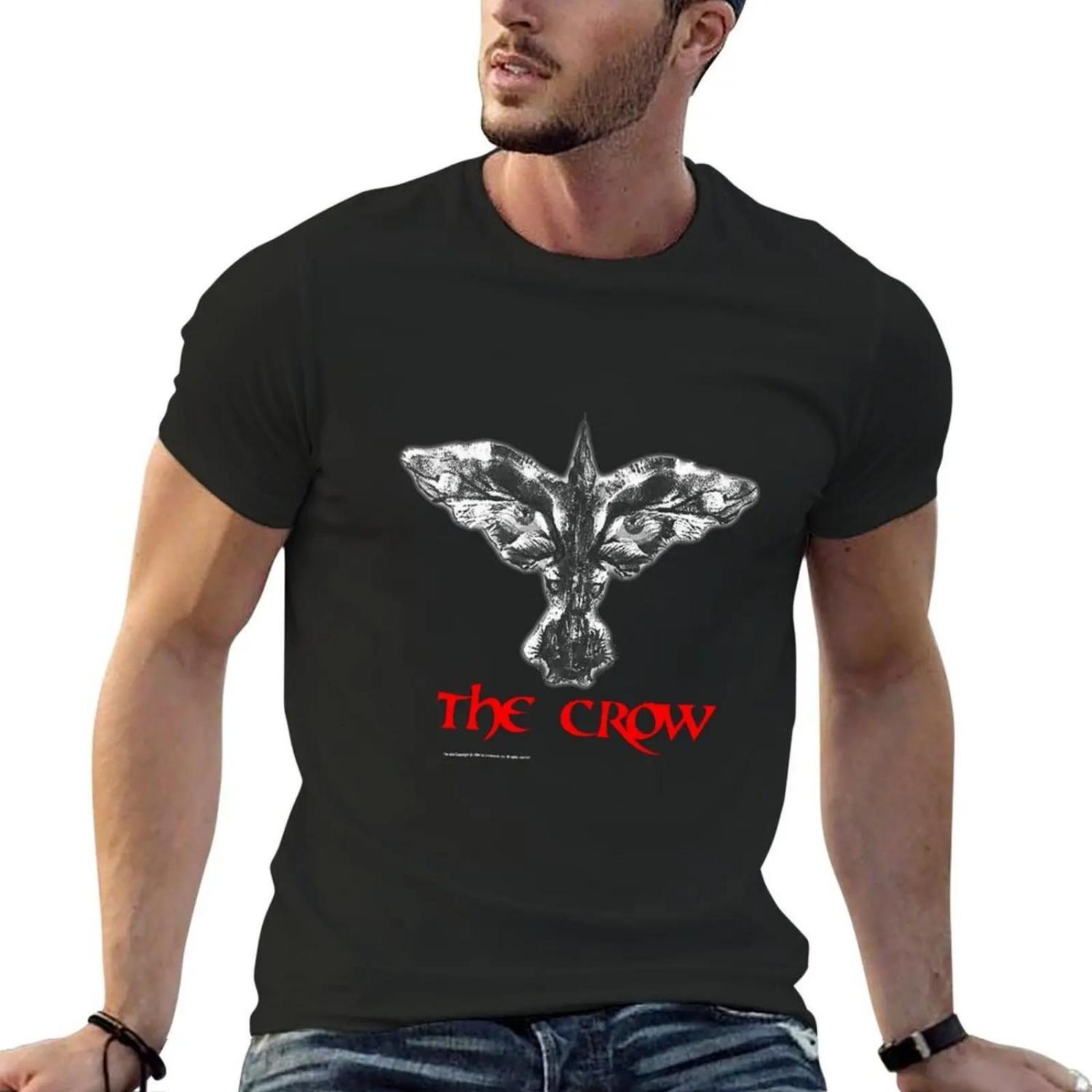 

Vintage-1994-The-Crow-Deadstock T-Shirt Oversized T Shirt Quick Drying Vintage Clothes Mens Clothing S чёрный