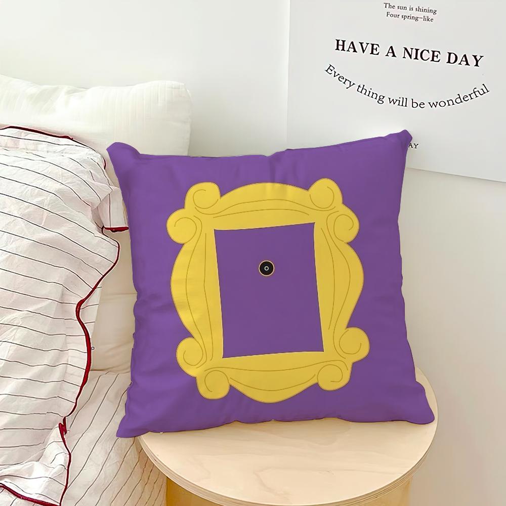 Classic Friends TV Show Pillow Case Sofa Living Room Bedroom Headboard Backrest Cushion Square Cushion Nap Time
