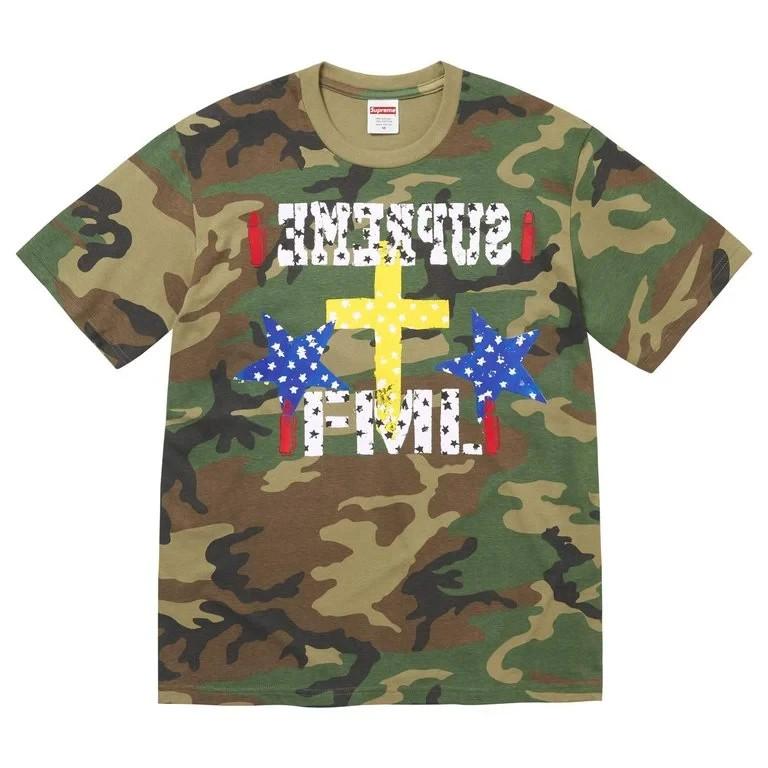Supreme FML Tee Woodland Camo L