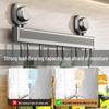 Punch-Free Movable Wall-Mounted Rack for Kitchen and Bathroom