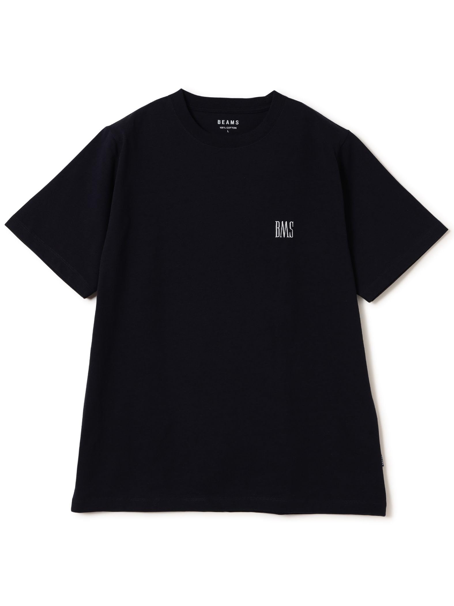 

Beams S/S TEE BMS Logo Basic T-Shirt Navy Large 11041321803