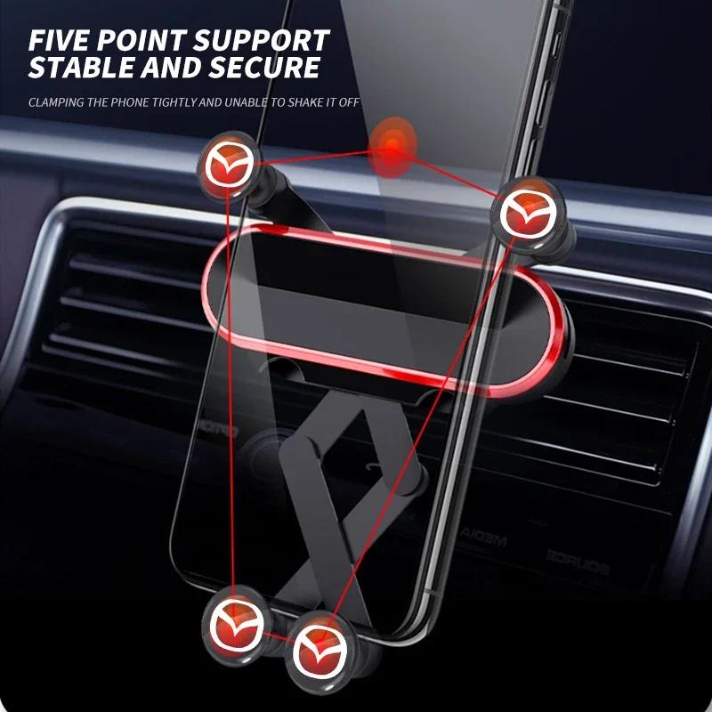 Car Logo Mobile Phone Holder Navigation GPS Support For Mazda 3 Alexa CX30 CX-30 CX3 CX-3 CX5 CX-5 CX8 CX-8 CX9 CX-9 Accessories