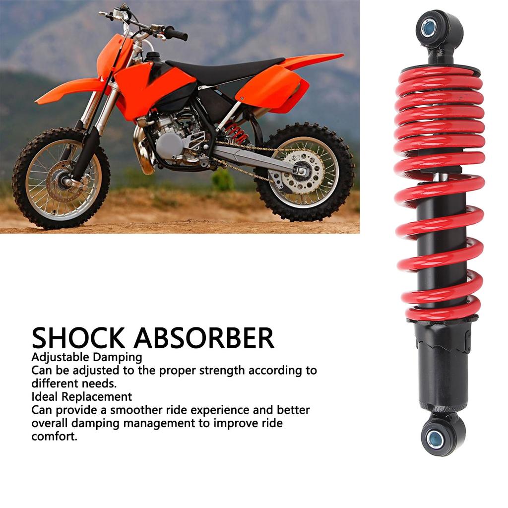 Shock Absorber 310mm Hole Distance Adjustable Damping Strut Shock Absorber for 70cc 90cc 110cc 125cc 150cc Dirt Pit Bike