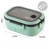 1200ML Double-layer Lunch Box Portable Compartment Food Box Microwave Lunch Box with Spoon Fork Leakproof Camping Food Container